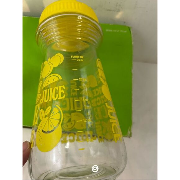 Juice glass container spell out vintage 24 oz - Picture 5 of 7